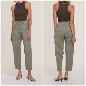 AGOLDE Kai Cargo Pants Edamame Surplus Green